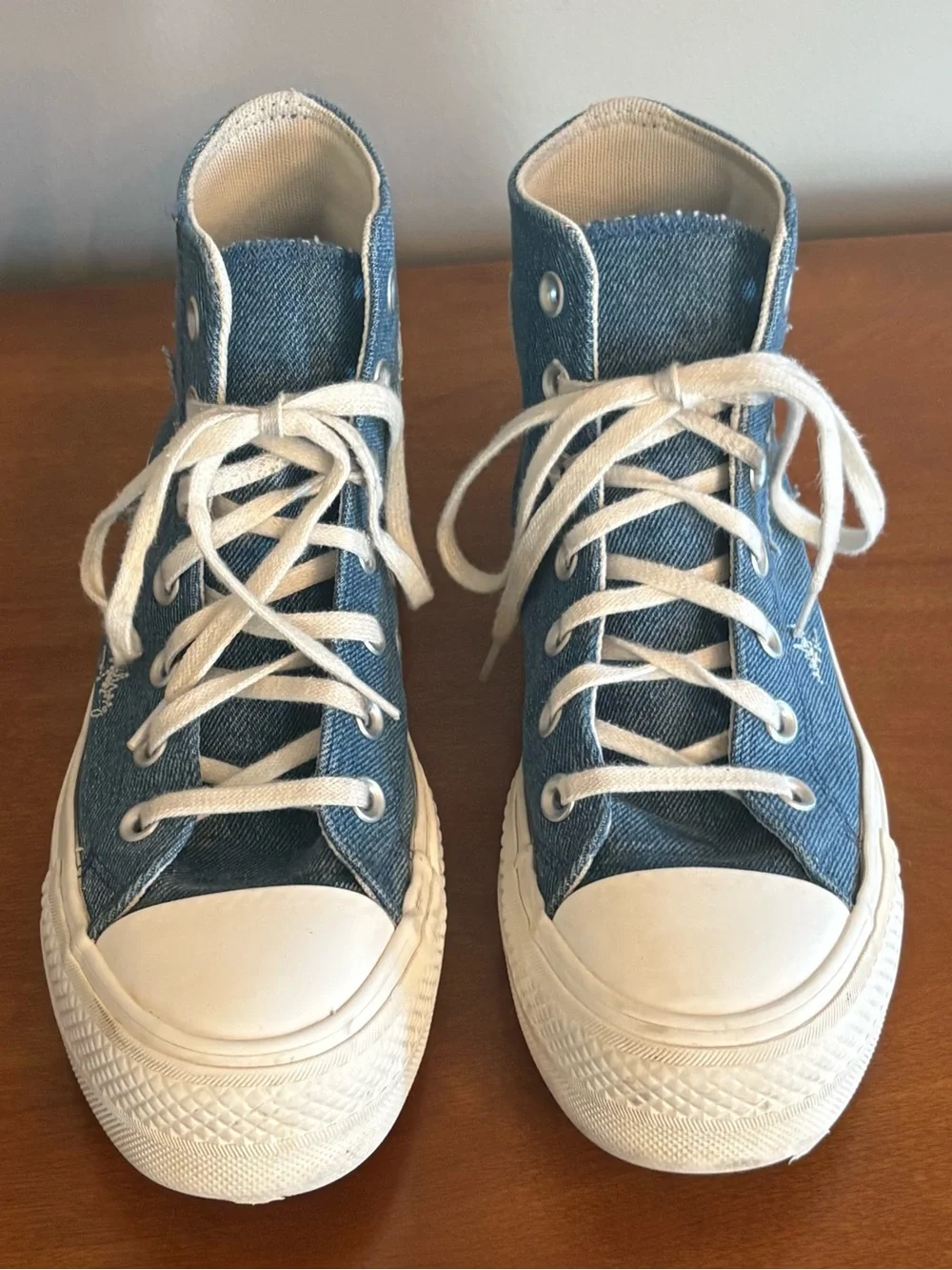 CONVERSE‎ Women's Chuck Taylor All Star Lift Denim Stars Ortholite Insole 6.5